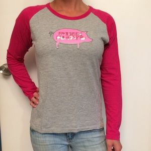 Anthill Rock Ware Pink Floyd LS Baseball tee